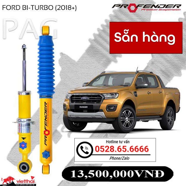 Phuộc Profender PAG chỉnh 4 chế độ dành riêng cho Ford Ranger đời 2018+